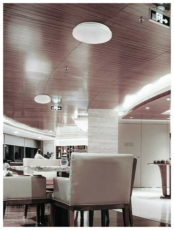 V-TAC Πλαφονιέρα Οροφής LED 18W 230V 360° 1800lm IP20 Ø310x55mm Στρογγυλή Starry Cover με Διακόπτη Εναλλαγής Χρωμάτων CCT 3σε1 217604