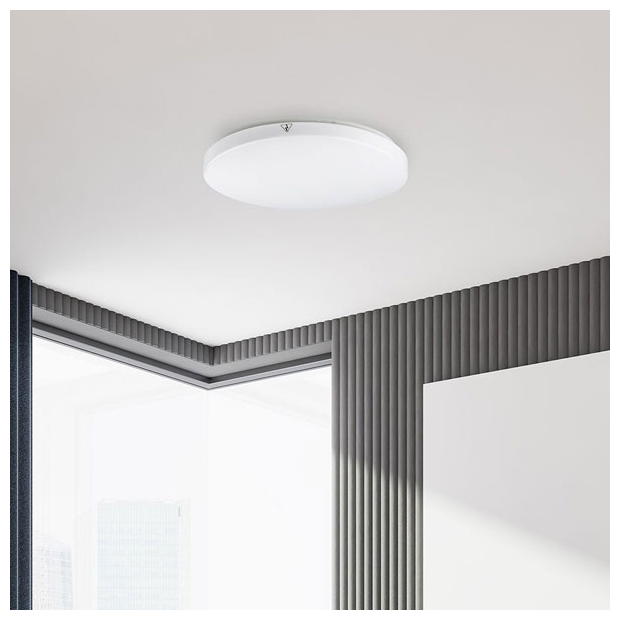 V-TAC Πλαφονιέρα Στρογγυλή LED 15W 230V 110° 1850lm IP44 Samsung Chip Ζεστό Λευκό 2113889