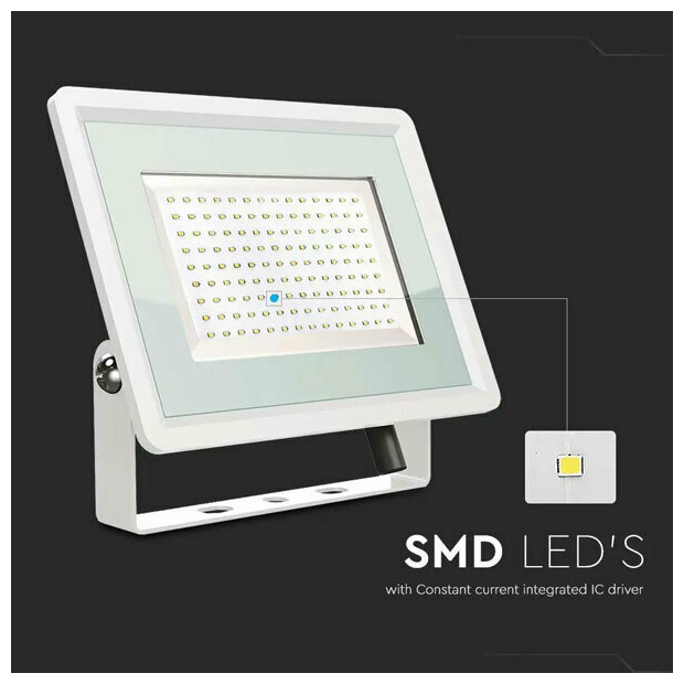 V-TAC Προβολέας LED F-Class 200W φυσικό λευκό 4000K λευκό σώμα 6735