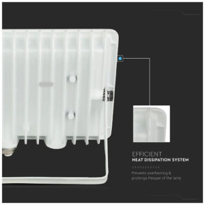 V-TAC Προβολέας LED F-Class 200W ψυχρό λευκό 6500K λευκό σώμα 6736