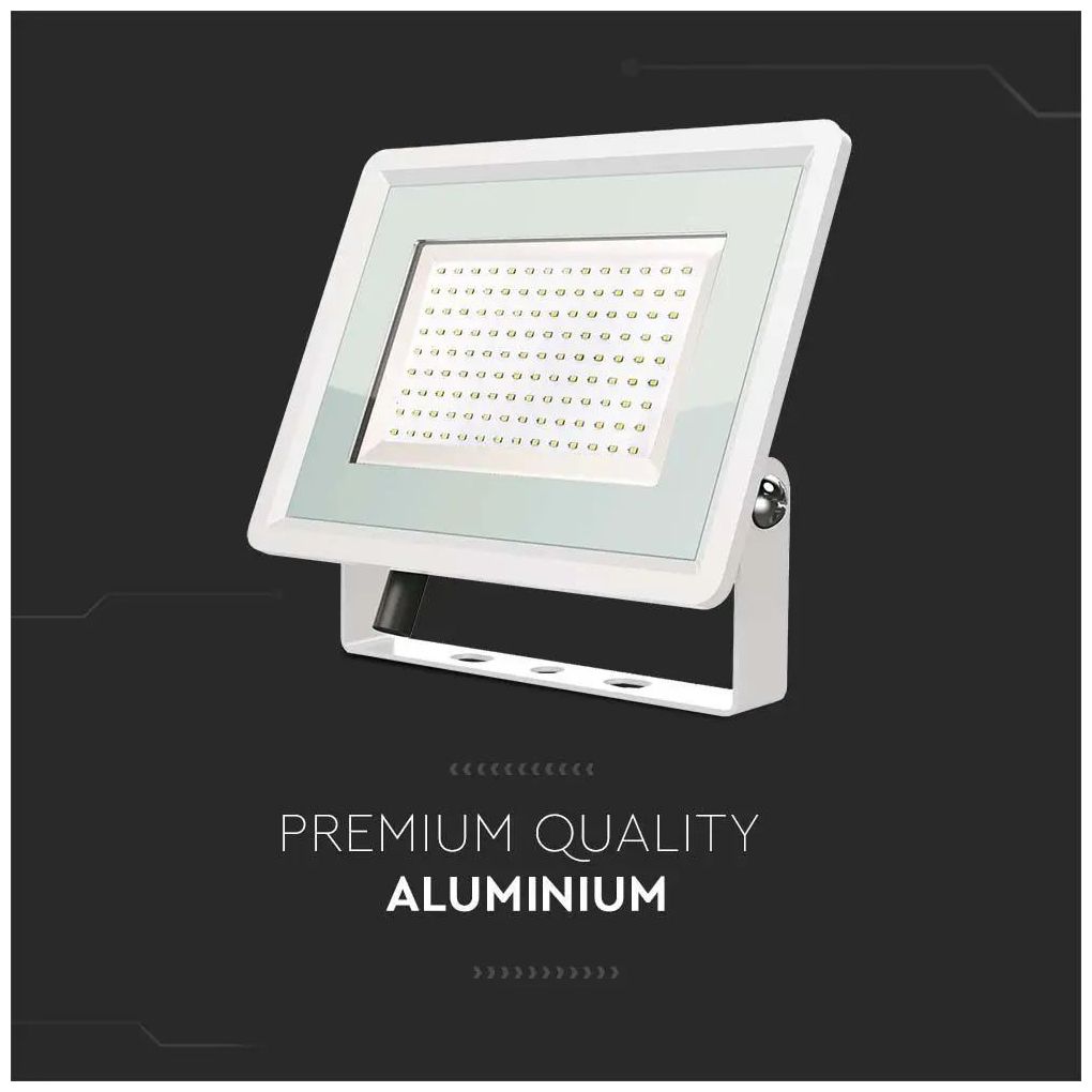 V-TAC Προβολέας LED F-Class 200W ψυχρό λευκό 6500K λευκό σώμα 6736