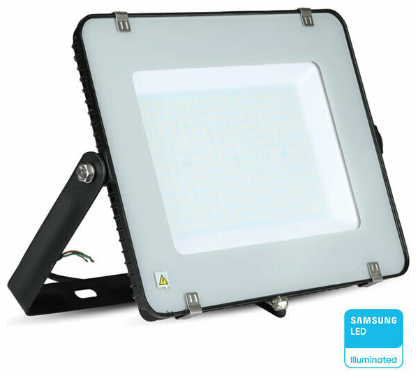 V-TAC Προβολέας LED Samsung chip 200W Ψυχρό λευκό 6500K μαύρο σώμα 21419