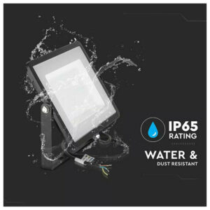 V-TAC Προβολέας LED Samsung chip 300W φυσικό λευκό 4000K μαύρο σώμα 21422