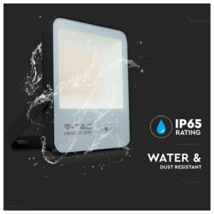 V-TAC Προβολέας LED Samsung chip 50W ψυχρό λευκό 6400K μαύρο σώμα 185lmW Evolution 20452