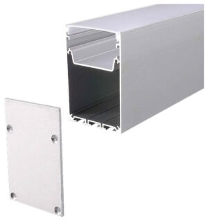 V-TAC Προφίλ Αλουμινίου για Ταινίες LED Κρεμαστό 2000x50x75mm Ασημί 2872