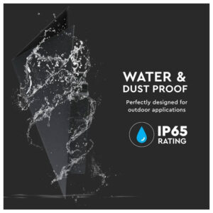 V-TAC Φωτιστικό LED Aπλίκα Τοίχου 5W 230V 120° 645lm IP65 Μαύρο Σώμα Ζεστό Λευκό 218282