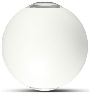 V-TAC Φωτιστικό LED Aπλίκα Τοίχου Σφαίρα 6W 230V 90° 476lm IP65 Up-Down Άσπρο Σώμα Φυσικό Λευκό 218302