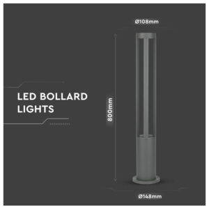 V-TAC Φωτιστικό Αδιάβροχο LED COB 10W 450lm 80cm IP65 Ζεστό Λευκό Γκρι Σώμα 218328