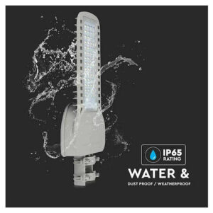 V-TAC Φωτιστικό Δρόμου LED SLIM 100W 120° 13500lm Samsung Chip Ψυχρό Λευκό Γκρι Σώμα IP65 21961