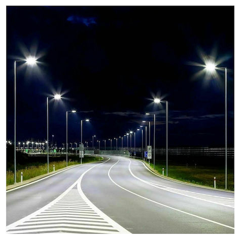 V-TAC Φωτιστικό Δρόμου LED SLIM 100W 120° 13500lm Samsung Chip Ψυχρό Λευκό Γκρι Σώμα IP65 21961