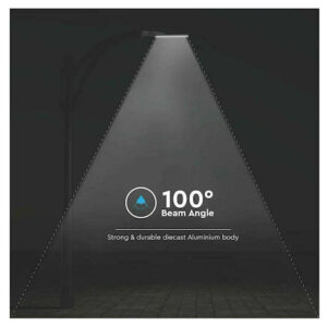 V-TAC Φωτιστικό Δρόμου LED SLIM 150W 100° 16500lm IP65 Samsung Chip Ψυχρό Λευκό Γκρι Σώμα 20429