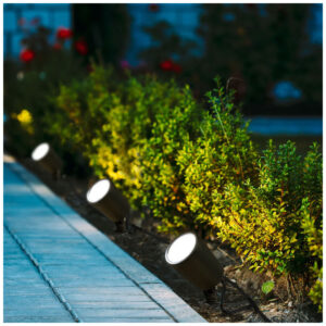 V-TAC Φωτιστικό Κήπου Χωνευτό RGB+CCT LED WiFi 7W 520lm 70° IP65 με Καρφί 3σε1 Μαύρο Σώμα 3014