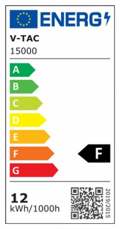 V-TAC Φωτιστικό Κρεμαστό LED 12W 230V 1300lm IP20 Ζεστό Λευκό Άσπρο Σώμα 15000