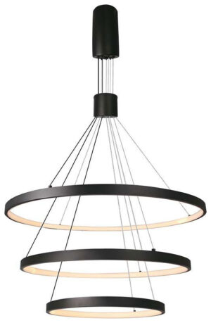 V-TAC Φωτιστικό Κρεμαστό LED 46W 230V 4900lm IP20 Dimmable Ζεστό Λευκό Μαύρο Σώμα 15345