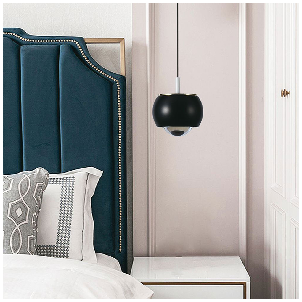 V-TAC Φωτιστικό Κρεμαστό LED 9W 230V 1000lm 120° IP20 Ζεστό Λευκό Μαύρο Σώμα 10078