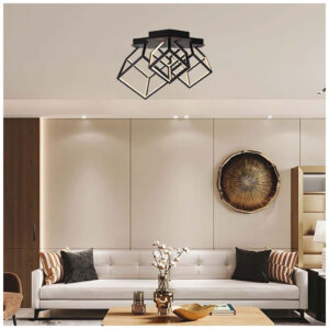 V-TAC Φωτιστικό Οροφής LED 46W 230V 4900lm IP20 Ζεστό Λευκό Μαύρο Σώμα 15342