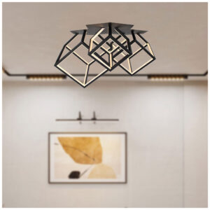 V-TAC Φωτιστικό Οροφής LED 46W 230V 4900lm IP20 Ζεστό Λευκό Μαύρο Σώμα 15342