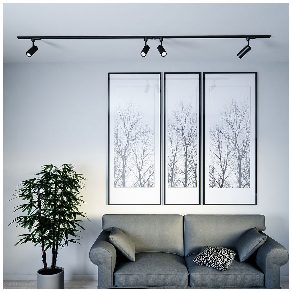 V-TAC Φωτιστικό Σποτ Τριφασικής Ράγας LED COB 7W 230V 700lm 24° IP20 Samsung Chip Μαύρο Σώμα Ψυχρό Λευκό 21355