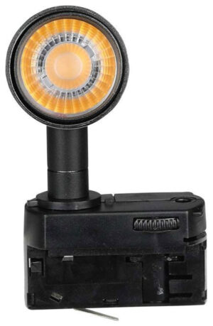V-TAC Φωτιστικό Σποτ Τριφασικής Ράγας LED COB 7W 230V 700lm 24° IP20 Samsung Chip Μαύρο Σώμα Ψυχρό Λευκό 21355