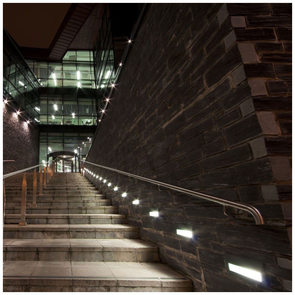 V-TAC Φωτιστικό για Σκαλοπάτια LED – Step Light LED 3W 230V 180lm 270° IP65 Ορθογώνιο Ζεστό Λευκό Άσπρο Σώμα 10378