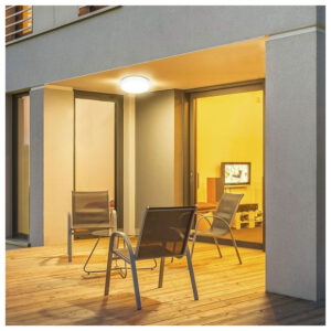 V-TAC Φωτιστικό LED Οροφής με Αισθητήρα Μικροκυμάτων 18W 230V 360° 1800lm IP44 Ø225x60mm Στρογγυλό Ζεστό Λευκό Άσπρο Σώμα 7659