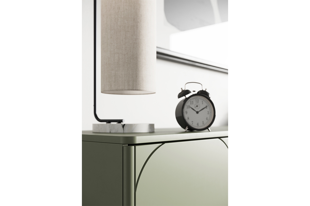 Μπουφές Sorena II Λαδί 150x82x45cm με στρογγυλά πόδια, ράφια & 2 συρτάρια - BOG4589