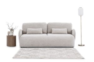 Διθέσιος Καναπές-Κρεβάτι Daniela με αποθηκευτικό χώρο 212x88x108cm Γκρι-Μπεζ - BOG4215