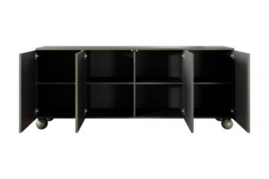 Μπουφές Sorena II Λαδί 200x82x45cm με στρογγυλά πόδια & εσωτερικά ράφια - BOG4589