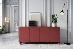 Μπουφές Sorena II Κεραμιδί 200x82x45cm με στρογγυλά πόδια & εσωτερικά ράφια - BOG4589