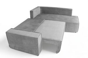 Γωνιακός Καναπές-Κρεβάτι Fabio L / Γκρι/ Δεξιά γωνία 283x90x144– BOG4129