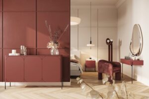 Τουαλέτα Sorena Κεραμιδί 104x82x45cm με μαύρα πόδια - BOG4589