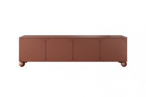 Έπιπλο Τηλεόρασης Sorena II Κεραμιδί 200x57x45cm με στρογγυλά πόδια & 1 εσωτερικό συρτάρι - BOG4589