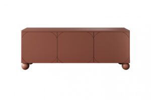 Έπιπλο Τηλεόρασης Sorena II Κεραμιδί 150x57x45cm με στρογγυλά πόδια - BOG4589