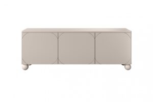 Έπιπλο Τηλεόρασης Sorena II Μπεζ 150x57x45cm με στρογγυλά πόδια - BOG4589