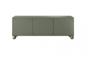 Έπιπλο Τηλεόρασης Sorena II Λαδί150x57x45cm με στρογγυλά πόδια - BOG4589