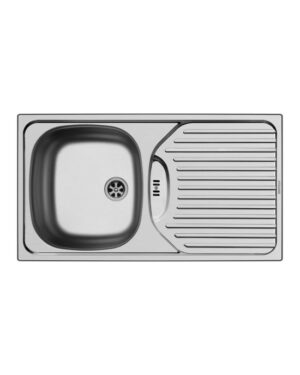 Νεροχύτης Pyramis Bradford 1B 1D 78x43.5cm Ένθετος με μία γούρνα και αποστράγγιση