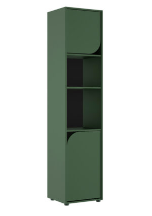 Ritmo βιβλιοθήκη με 2 πόρτες 45x40x200εκ. Πράσινο