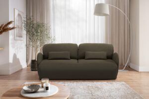 Διθέσιος Καναπές-Κρεβάτι Daniela με αποθηκευτικό χώρο 212x88x108cm Καφέ - BOG4215