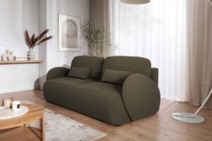 Διθέσιος Καναπές-Κρεβάτι Daniela με αποθηκευτικό χώρο 212x88x108cm Καφέ - BOG4215