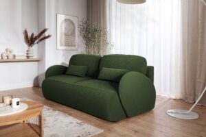 Διθέσιος Καναπές-Κρεβάτι Daniela με αποθηκευτικό χώρο 212x88x108cm Πράσινο - BOG4215