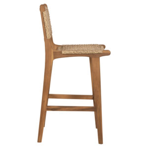 ΣΚΑΜΠΟ ΜΠΑΡ ΜΕ ΠΛΑΤΗ NESHA HM9788 ΞΥΛΟ ΤΕΑΚ ΣΕ ΦΥΣΙΚΟ-ΣΧΟΙΝΙ ΜΠΕΖ 45x57x110Υεκ.