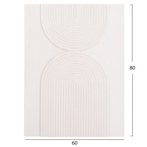 ΠΙΝΑΚΑΣ ΟΡΘΟΓΩΝΙΟΣ ΣΕΙΡΑ SANTORINI HM4523 MDF ΣΕ ΥΠΟΛΕΥΚΟ ΧΡΩΜΑ 60x4(πάχος)x80Υεκ.