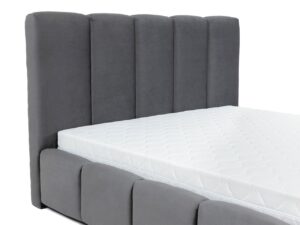 Επενδυμένο κρεβάτι Wizko 140Χ200Χ 112 CM ΜΑΥΡΟ