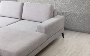 Γωνιακός Καναπές-Κρεβάτι Elento Mini Γκρι-Μπεζ με αποθηκευτικό 291x176x88cm - Αριστερή Γωνία - BOG6543