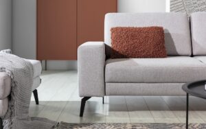 Γωνιακός Καναπές-Κρεβάτι Elento Mini Γκρι-Μπεζ με αποθηκευτικό 291x176x88cm - Δεξιά Γωνία - BOG6543