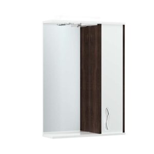 Καθρέπτης Μπάνιου Με φωτισμό LED & Διακόπτη Λευκό Γυαλιστερό-Βέγγε 60x17x87εκ