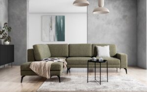 Γωνιακός Καναπές-Κρεβάτι Elento L Λαδί με αποθηκευτικό 284x219x88cm - Αριστερή Γωνία - BOG6543