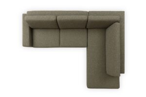 Γωνιακός Καναπές-Κρεβάτι Elento L Λαδί με αποθηκευτικό 284x219x88cm - Δεξιά Γωνία - BOG6543