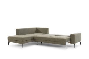 Γωνιακός Καναπές-Κρεβάτι Elento L Λαδί με αποθηκευτικό 284x219x88cm - Αριστερή Γωνία - BOG6543