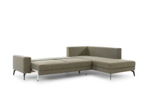 Γωνιακός Καναπές-Κρεβάτι Elento L Λαδί με αποθηκευτικό 284x219x88cm - Δεξιά Γωνία - BOG6543